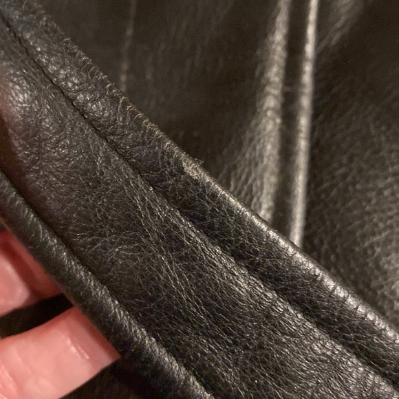 Vintage Middlebrook Park Lined Leather Jacket With Attached Belt Small - Picture 8 of 17